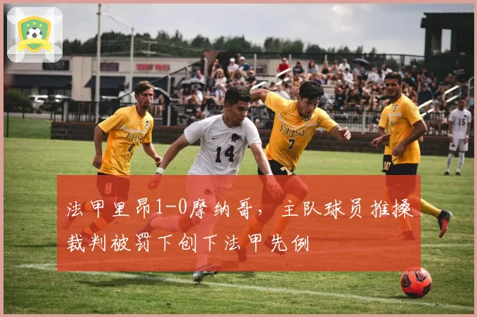 法甲里昂1-0摩纳哥，主队球员推搡裁判被罚下创下法甲先例